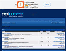Tablet Screenshot of forum.pplware.com